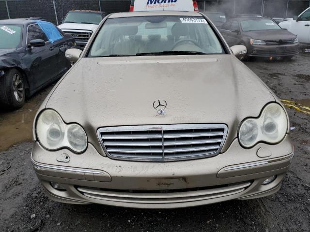 WDBRF84J15F595578 - 2005 MERCEDES-BENZ C 320 4MATIC BEIGE photo 5