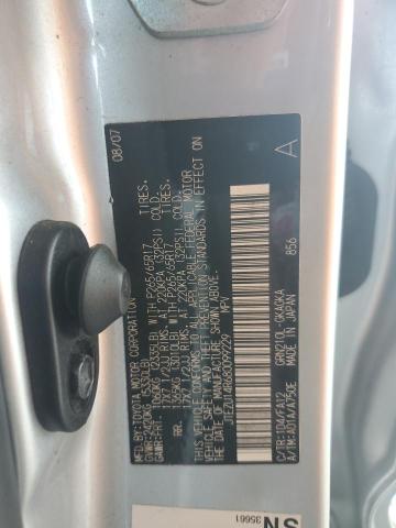 JTEZU14R680099229 - 2008 TOYOTA 4RUNNER SR5 SILVER photo 12