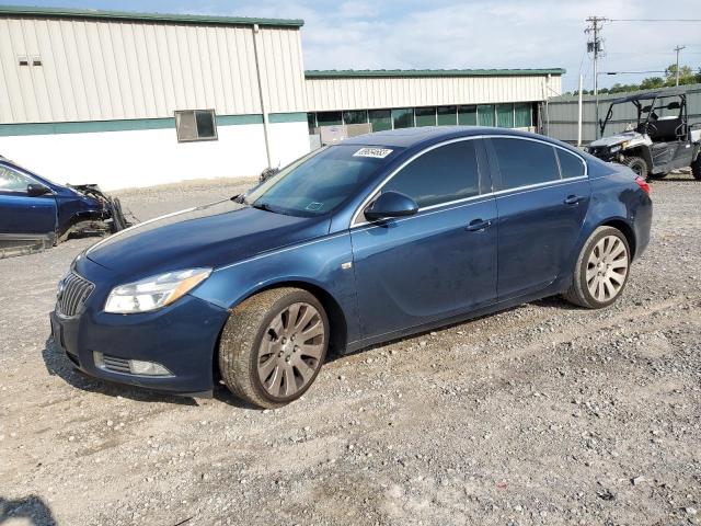 W04G15GV6B1115364 - 2011 BUICK REGAL CXL BLUE photo 1