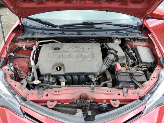 2T1BURHE7HC917150 - 2017 TOYOTA COROLLA L RED photo 11