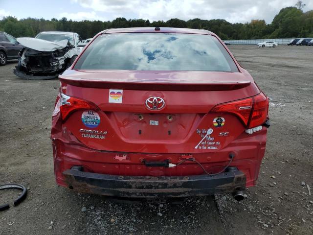 2T1BURHE7HC917150 - 2017 TOYOTA COROLLA L RED photo 6
