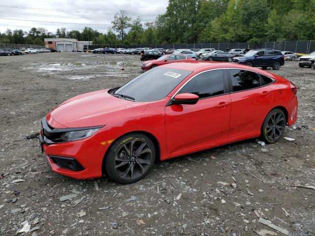 2HGFC2F81LH509459 - 2020 HONDA CIVIC SPORT 红色 照片 1
