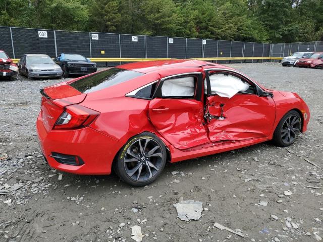 2HGFC2F81LH509459 - 2020 HONDA CIVIC SPORT 红色 照片 3