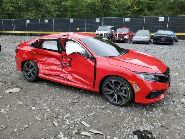 2HGFC2F81LH509459 - 2020 HONDA CIVIC SPORT 红色 照片 4