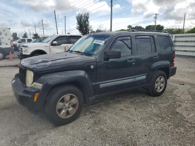 1J8GN28K88W244188 - 2008 JEEP LIBERTY SPORT BLACK photo 1