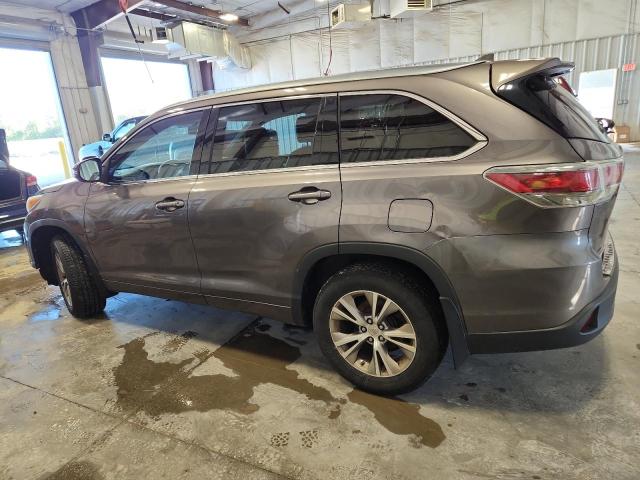 5TDJKRFH7ES044713 - 2014 TOYOTA HIGHLANDER XLE GRAY photo 2