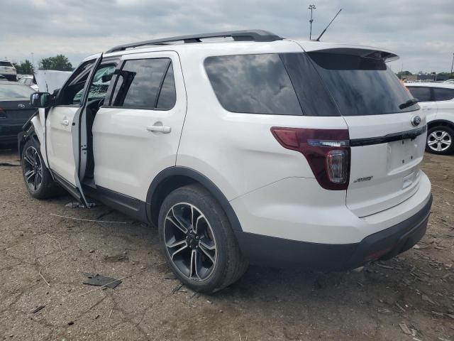 1FM5K8GT9FGB23516 - 2015 FORD EXPLORER SPORT Blanc photo 2