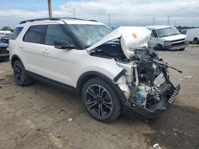 1FM5K8GT9FGB23516 - 2015 FORD EXPLORER SPORT Blanc photo 4