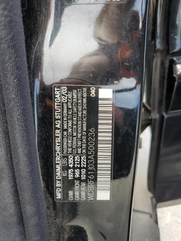 WDBRF61J03A500236 - 2003 MERCEDES-BENZ C 240 黑色 照片 13
