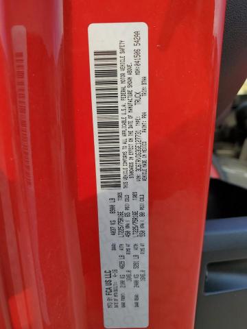 3C6TRVDG3GE127731 - 2016 RAM PROMASTER 2500 HIGH წითელი ფოტო 13