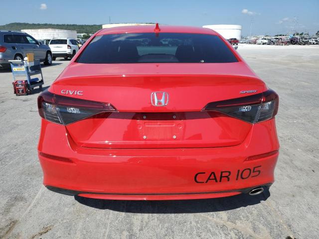 2HGFE2F55SH555603 - 2025 HONDA CIVIC SPORT წითელი ფოტო 6