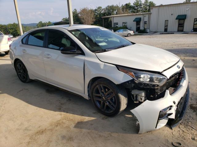 3KPF34AD3ME342789 - 2021 KIA FORTE GT LINE WHITE photo 4