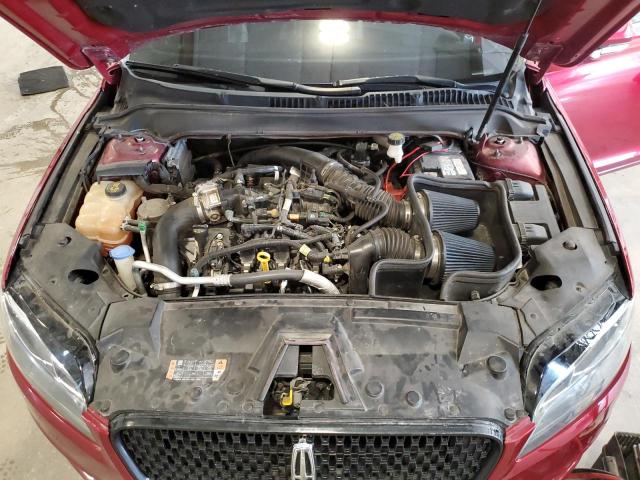 3LN6L5FC8HR635040 - 2017 LINCOLN MKZ RESERVE წითელი ფოტო 11