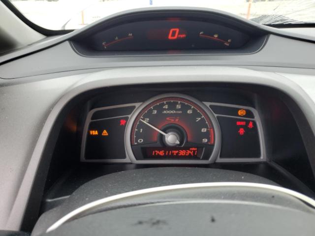 2HGFA55517H710458 - 2007 HONDA CIVIC SI SILVER photo 9