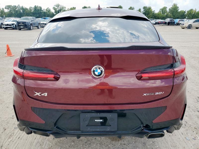 5UX33DT05P9P13360 - 2023 BMW X4 XDRIVE30I BURGUNDY photo 6
