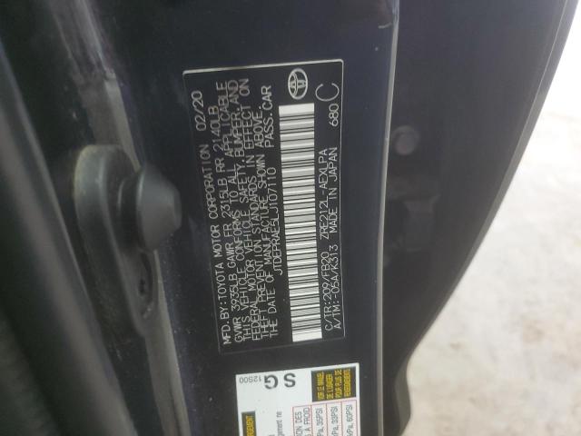 JTDEPRAE5LJ107110 - 2020 TOYOTA COROLLA LE 黑色 照片 13