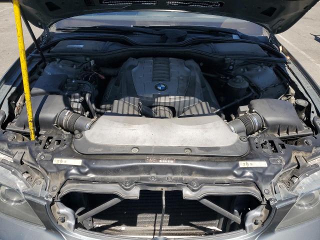 WBAHL83548DT13554 - 2008 BMW 750 I GRAY photo 11