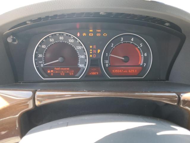 WBAHL83548DT13554 - 2008 BMW 750 I GRAY photo 9