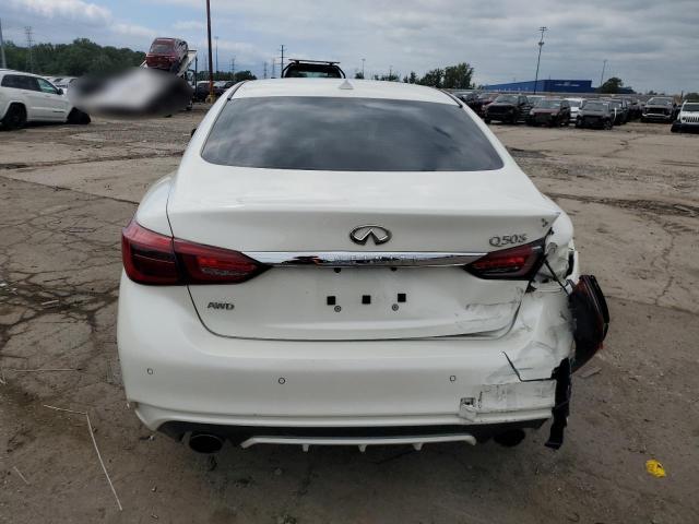 JN1EV7ARXKM554822 - 2019 INFINITI Q50 LUXE WHITE photo 6