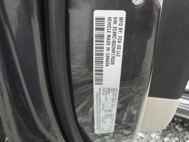 2C4RC1BG2NR178326 - 2022 CHRYSLER PACIFICA TOURING L GRAY photo 13