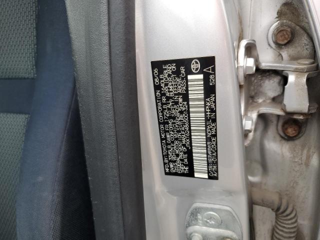 JTKKT624865001324 - 2006 TOYOTA SCION XA SILVER photo 12