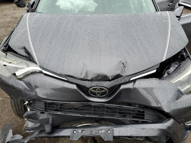 JTMRFREV1HJ172364 - 2017 TOYOTA RAV4 XLE GRAY photo 12
