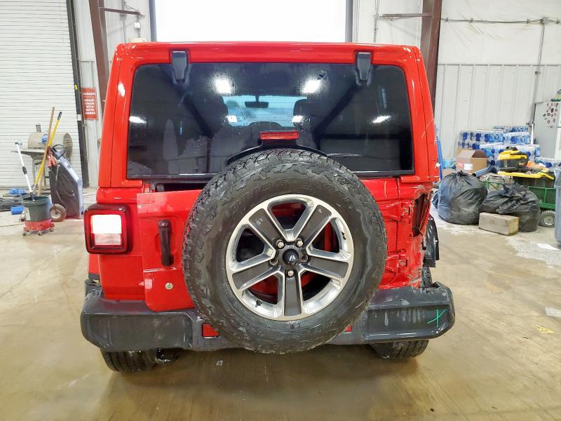 1C4HJXEG4KW590105 - 2019 JEEP WRANGLER UNLIMITED SAHARA Qırmızı foto 6