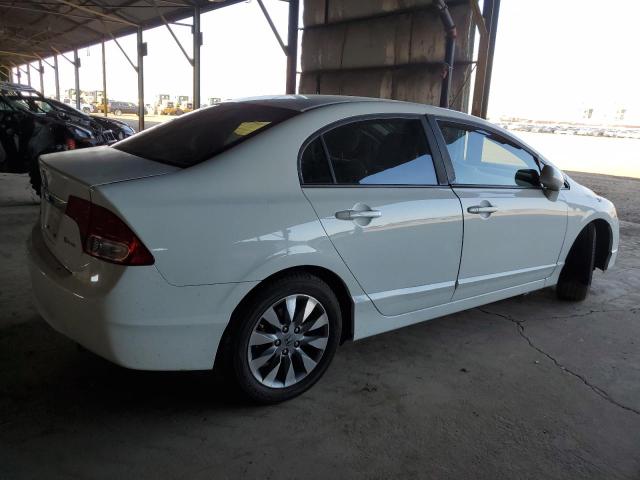 1HGFA16849L006049 - 2009 HONDA CIVIC EX WHITE photo 3
