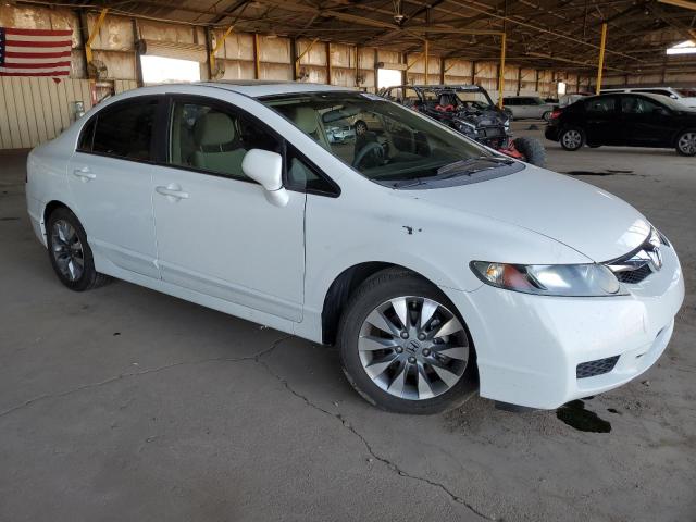 1HGFA16849L006049 - 2009 HONDA CIVIC EX WHITE photo 4