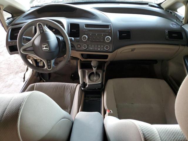 1HGFA16849L006049 - 2009 HONDA CIVIC EX WHITE photo 8
