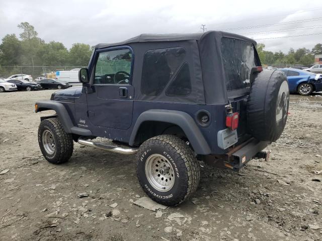 1J4FA29163P356845 - 2003 JEEP WRANGLER / SE BLUE photo 2