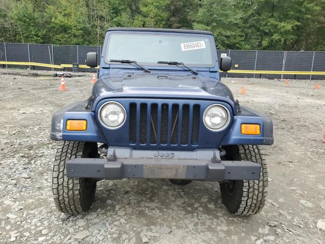 1J4FA29163P356845 - 2003 JEEP WRANGLER / SE BLUE photo 5