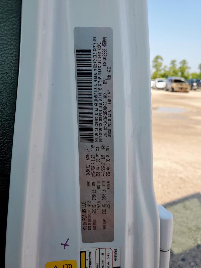 1C4HJXDG8KW648492 - 2019 JEEP WRANGLER U SPORT Biały zdjęcie 14