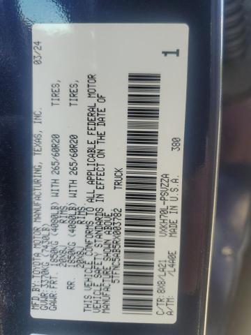 5TFNC5AB5RX003782 - 2024 TOYOTA TUNDRA CREWMAX PLATINUM Mavi foto 12