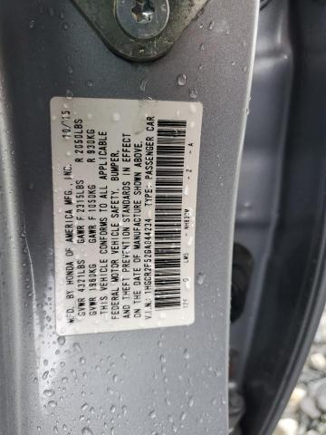 1HGCR2F52GA044234 - 2016 HONDA ACCORD SPORT ვერცხლისფერი ფოტო 13