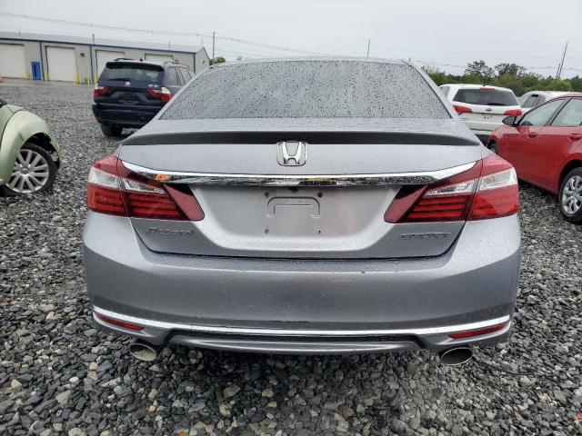 1HGCR2F52GA044234 - 2016 HONDA ACCORD SPORT ვერცხლისფერი ფოტო 6