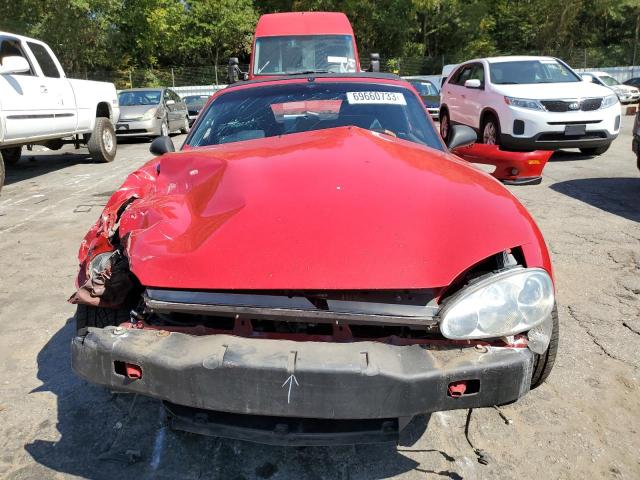 JM1NB353110204666 - 2001 MAZDA MX-5 MIATA BASE RED photo 5