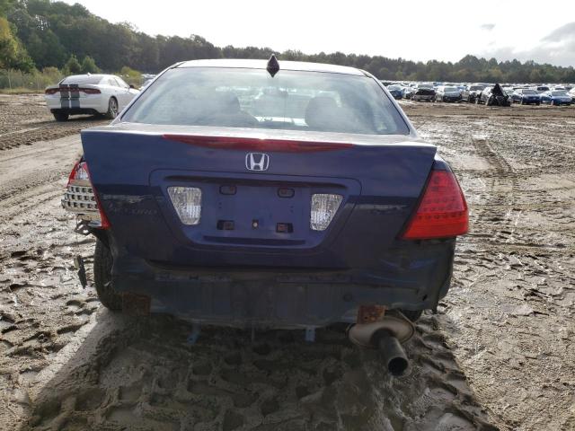 1HGCM56147A158247 - 2007 HONDA ACCORD VALUE BLUE photo 6