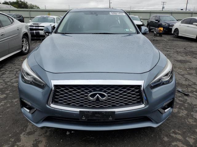 JN1EV7AR7JM441585 - 2018 INFINITI Q50 LUXE BLUE photo 5