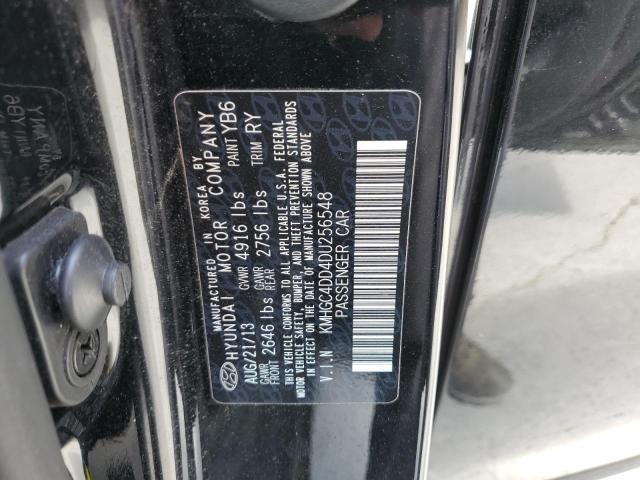 KMHGC4DD4DU256548 - 2013 HYUNDAI GENESIS 3.8L Қара фото 12
