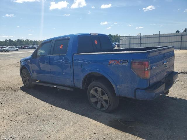 1FTFW1CF8DKD40148 - 2013 FORD F150 SUPERCREW BLUE photo 2