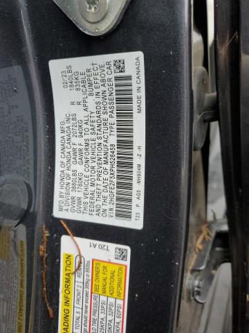 2HGFE2F5XPH526458 - 2023 HONDA CIVIC SPORT 石墨色 照片 12
