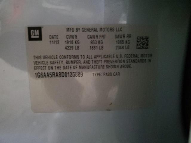 1G6AA5RA8D0135889 - 2013 CADILLAC ATS BLUE photo 12