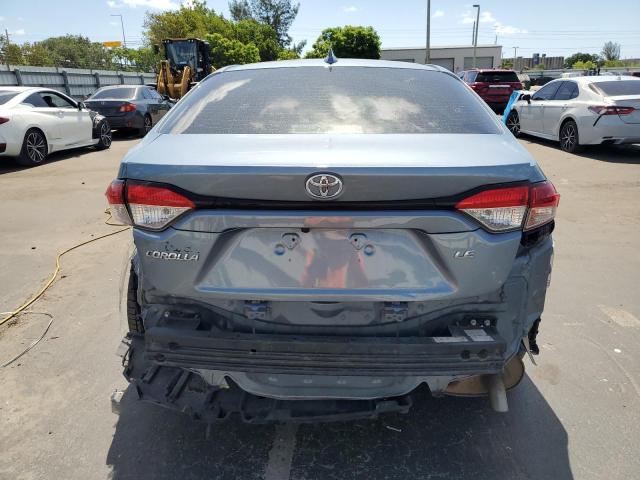 JTDEPRAE7LJ025864 - 2020 TOYOTA COROLLA LE BLUE photo 6