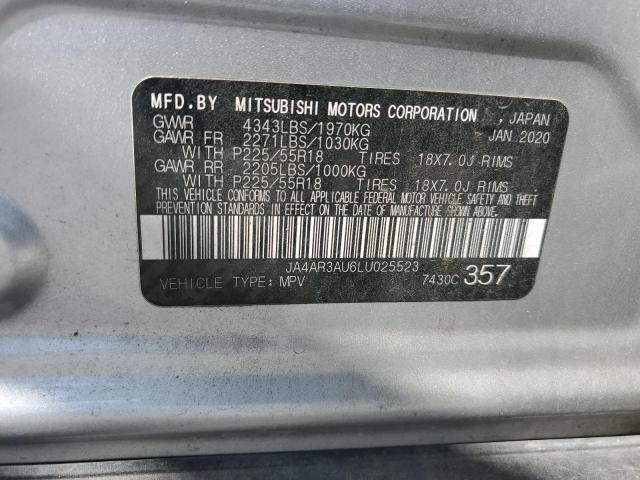 JA4AR3AU6LU025523 - 2020 MITSUBISHI OUTLANDER SPORT ES Արծաթագույն լուսանկար 14