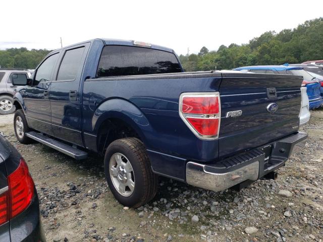 1FTEW1CM5DFD76883 - 2013 FORD F150 SUPERCREW BLUE photo 2