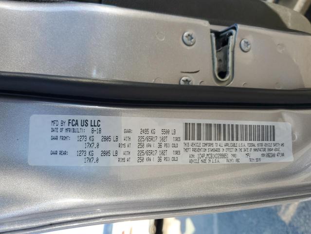 1C4PJMCB1KD299851 - 2019 JEEP CHEROKEE LATITUDE SILVER photo 13