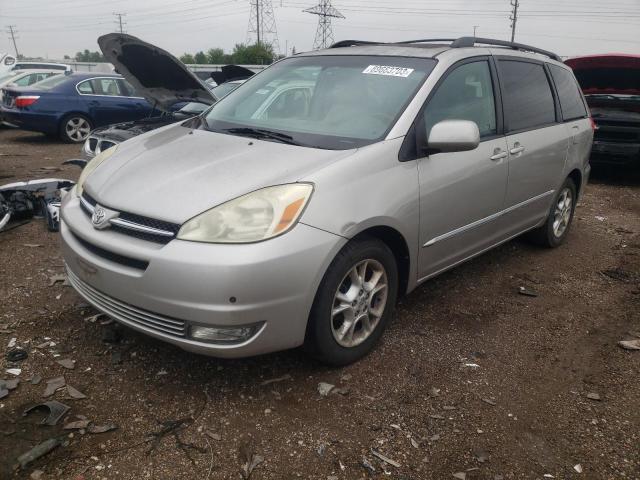 5TDZA22C04S037642 - 2004 TOYOTA SIENNA XLE SILVER photo 1