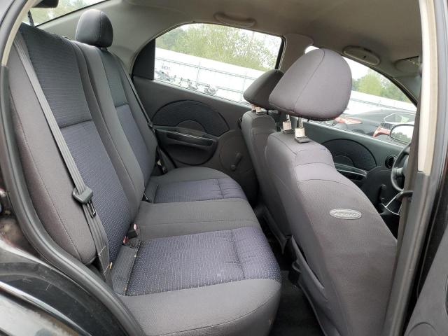KL1TD56606B562575 - 2006 CHEVROLET AVEO BASE Czarny zdjęcie 10