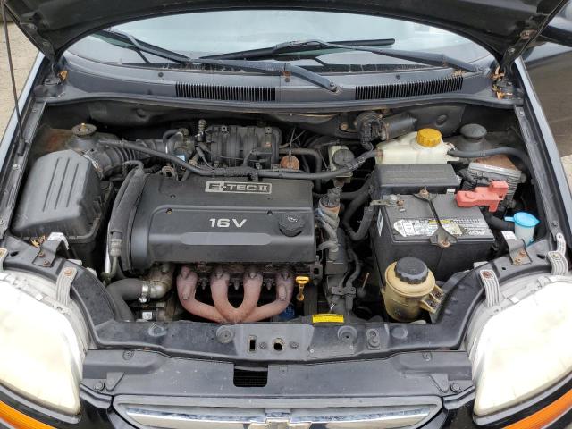 KL1TD56606B562575 - 2006 CHEVROLET AVEO BASE Czarny zdjęcie 11